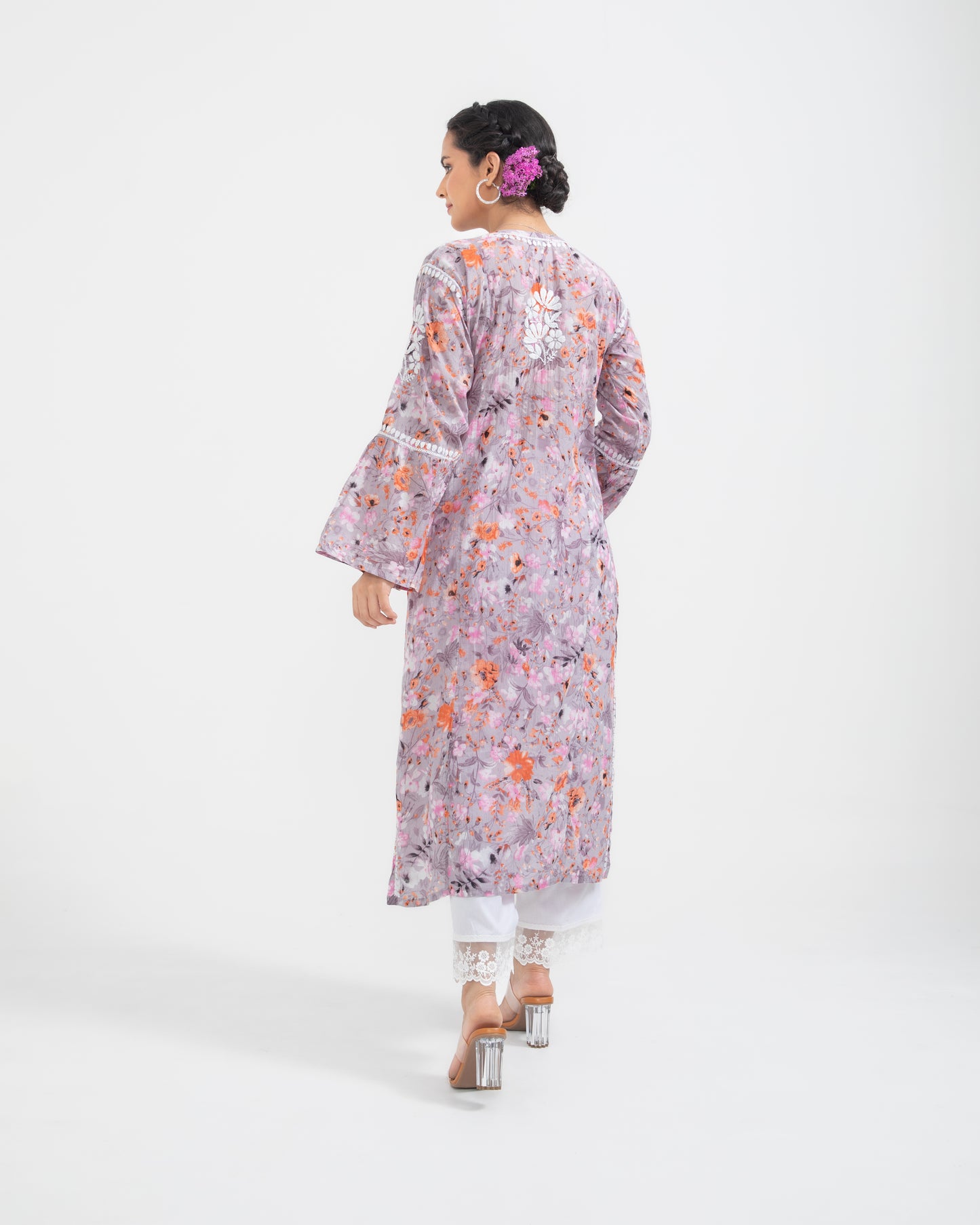 Bell-Sleeves Makhmali Mulmul Kurtas