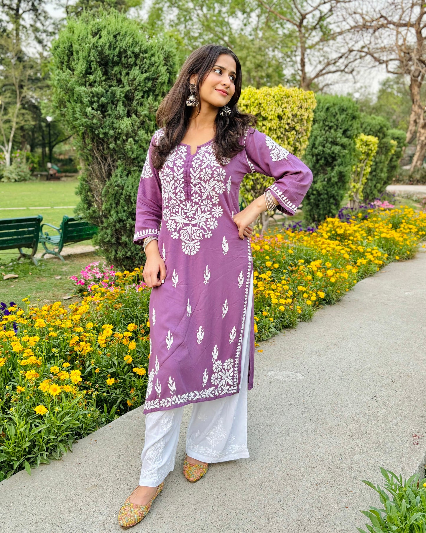 Rayon Boota-Embroidery Kurtas