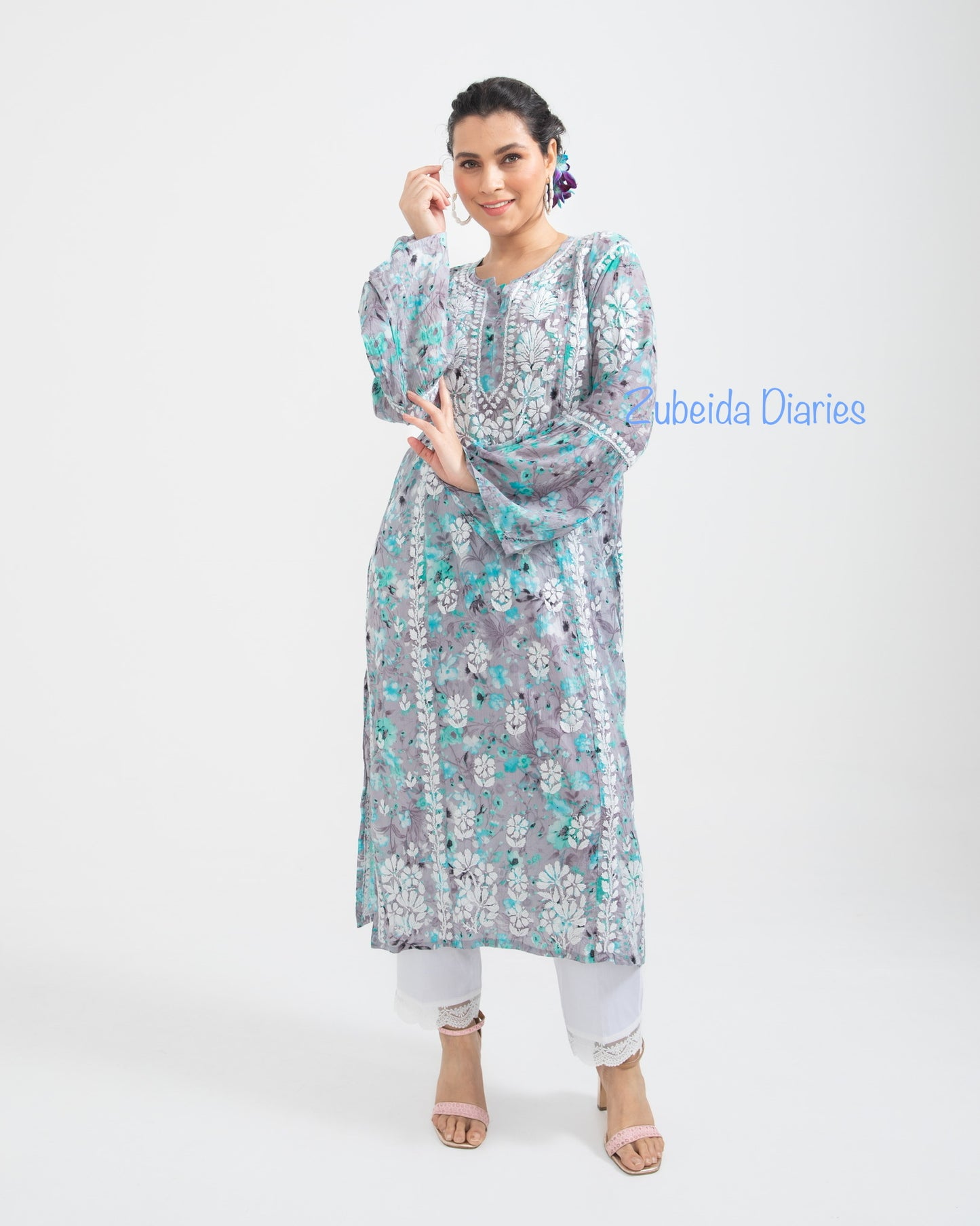 Bell-Sleeves Makhmali Mulmul Kurtas