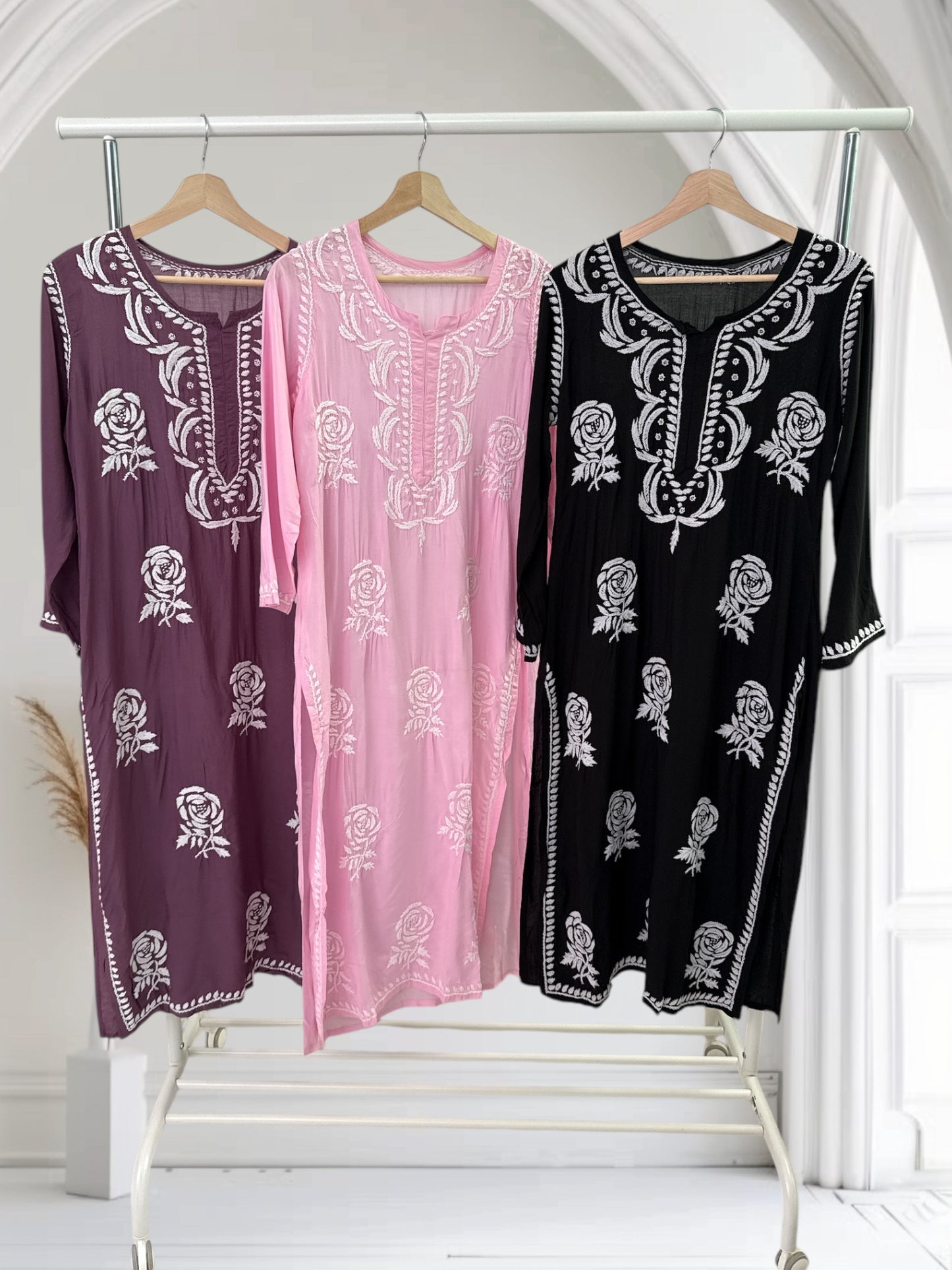 Rose Modal Kurtas ~ Baby Pink