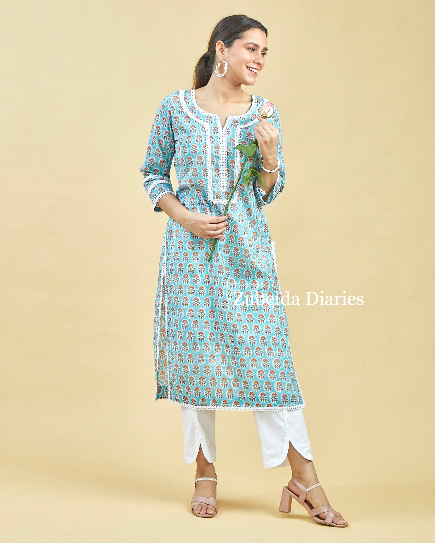 Kyra Lace Kurta