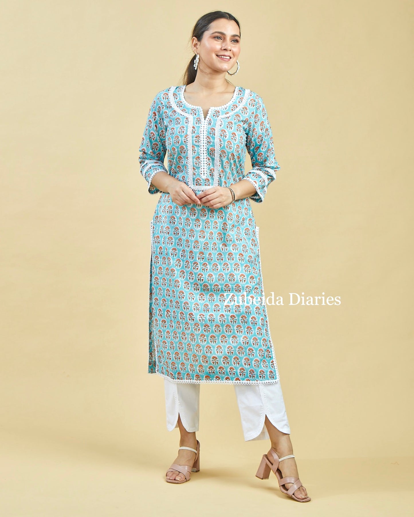 Kyra Lace Kurta