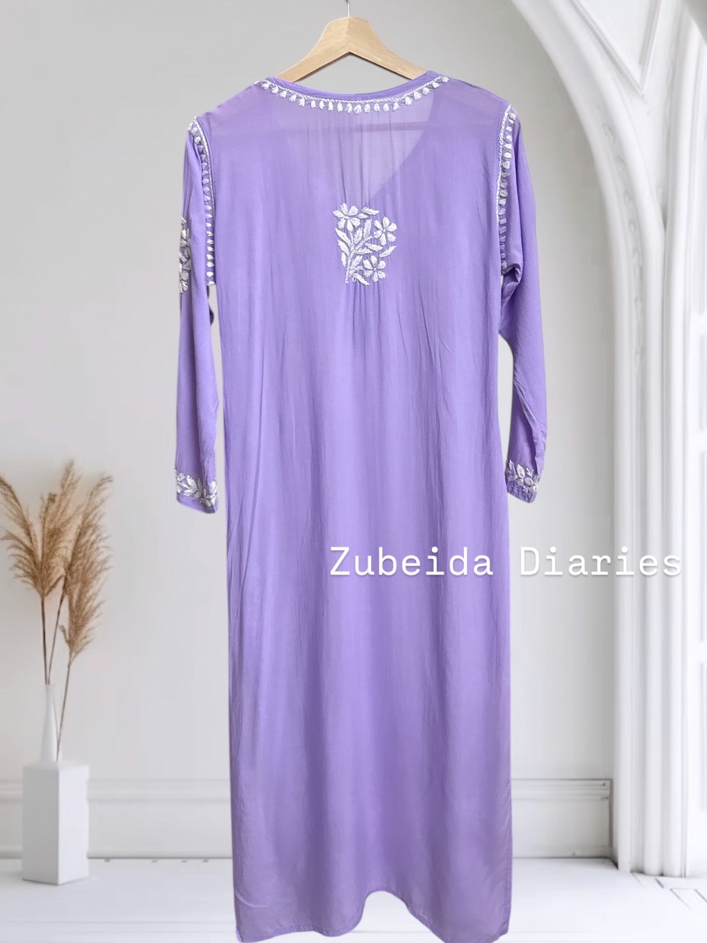 Nazakat Modal Kurta~Lilac