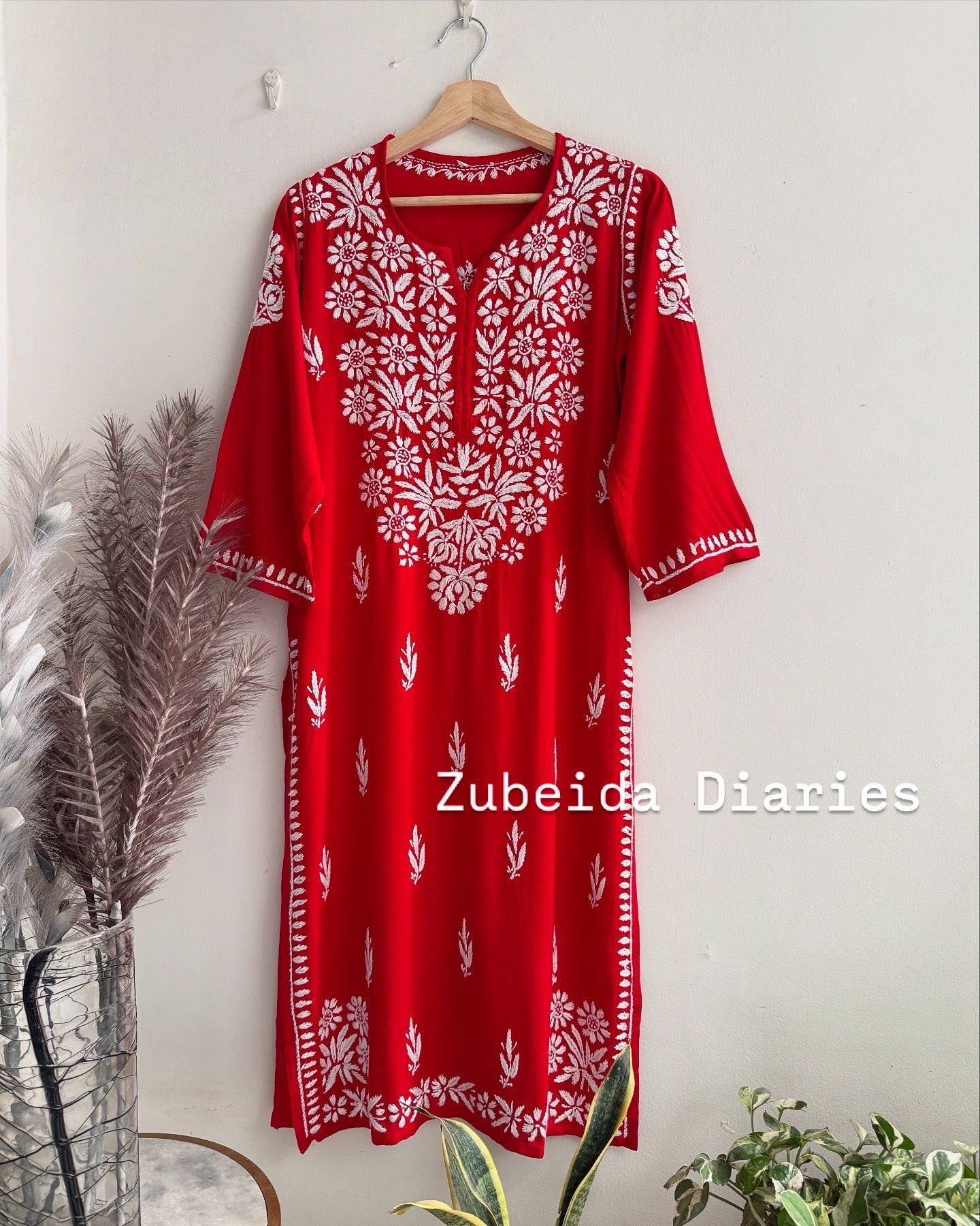 Rayon Boota-Embroidery Kurtas