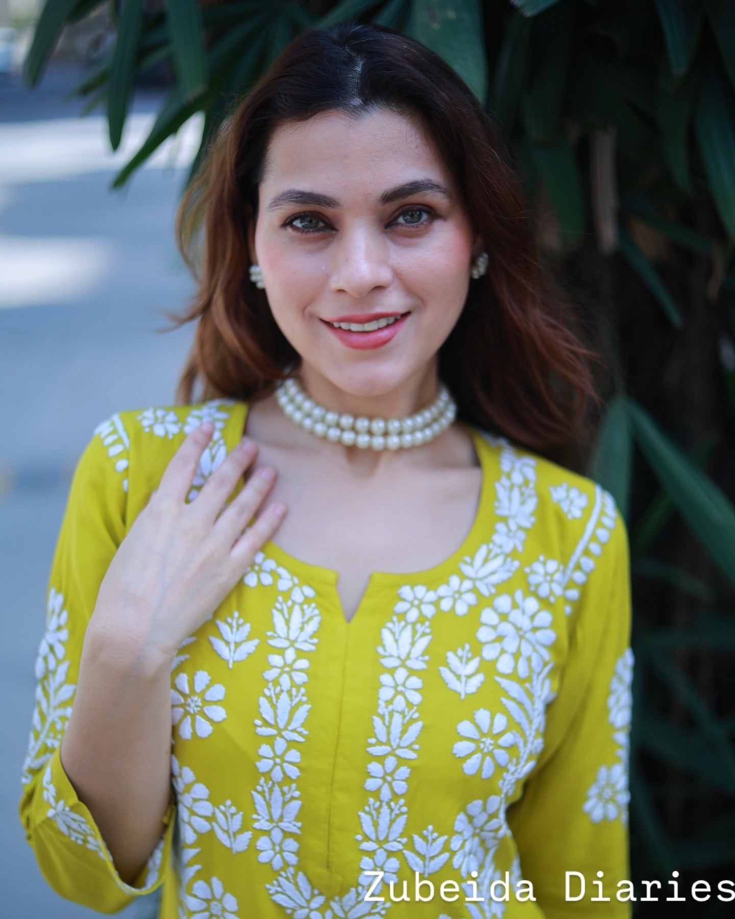 Lime Green ~ Rayon Kurta Palazzo Set