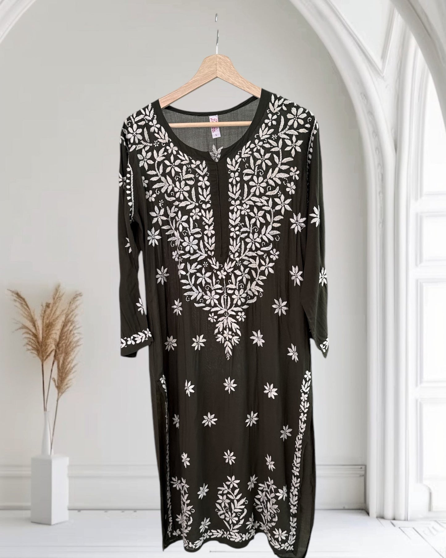 Army Green Modal Kurta