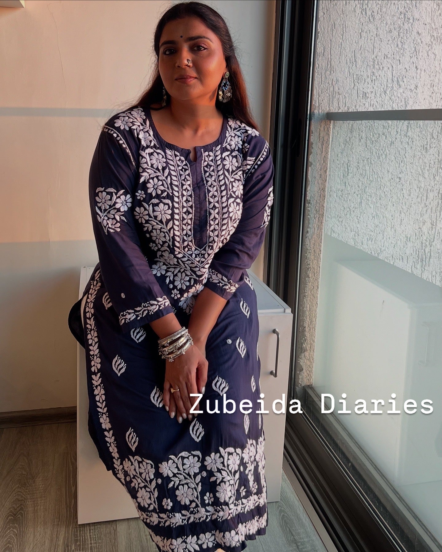 Jyoti Mukherjee in Modal-Cotton Kurtas~Spring Collection