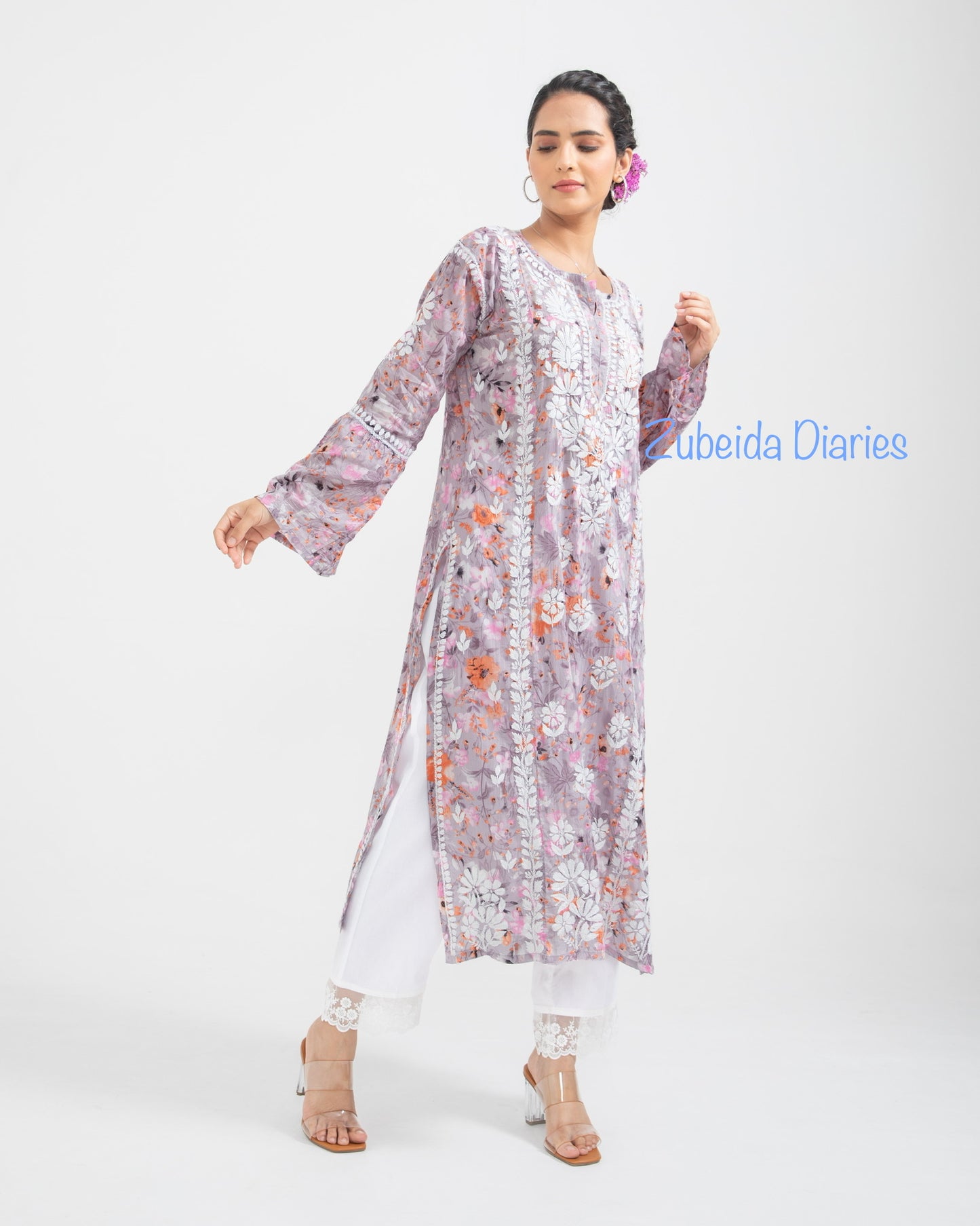 Bell-Sleeves Makhmali Mulmul Kurtas