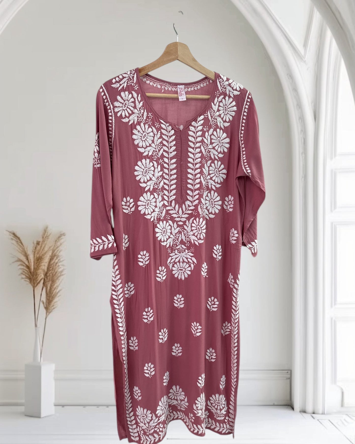 Onion pink Modal Kurta