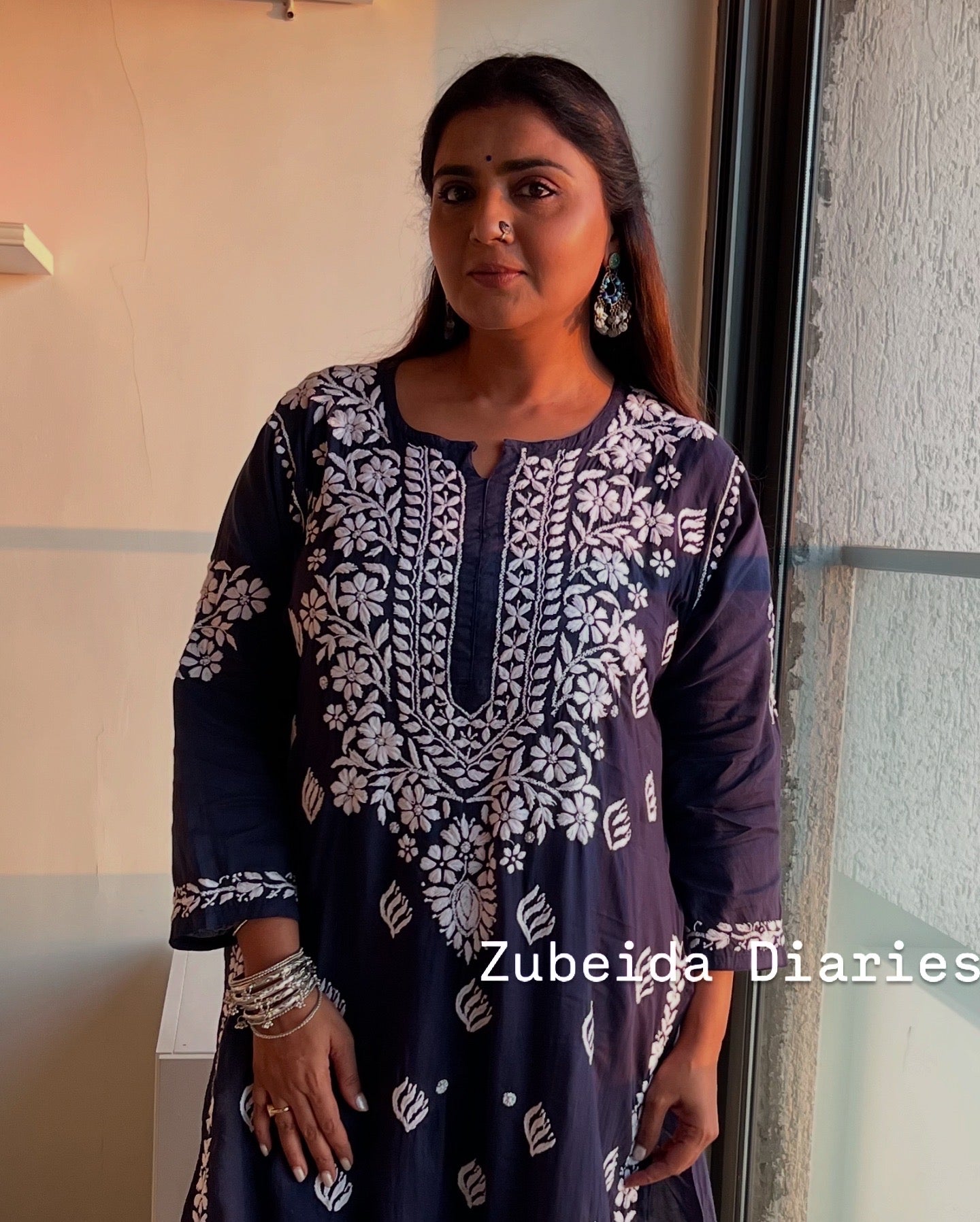 Jyoti Mukherjee in Modal-Cotton Kurtas~Spring Collection