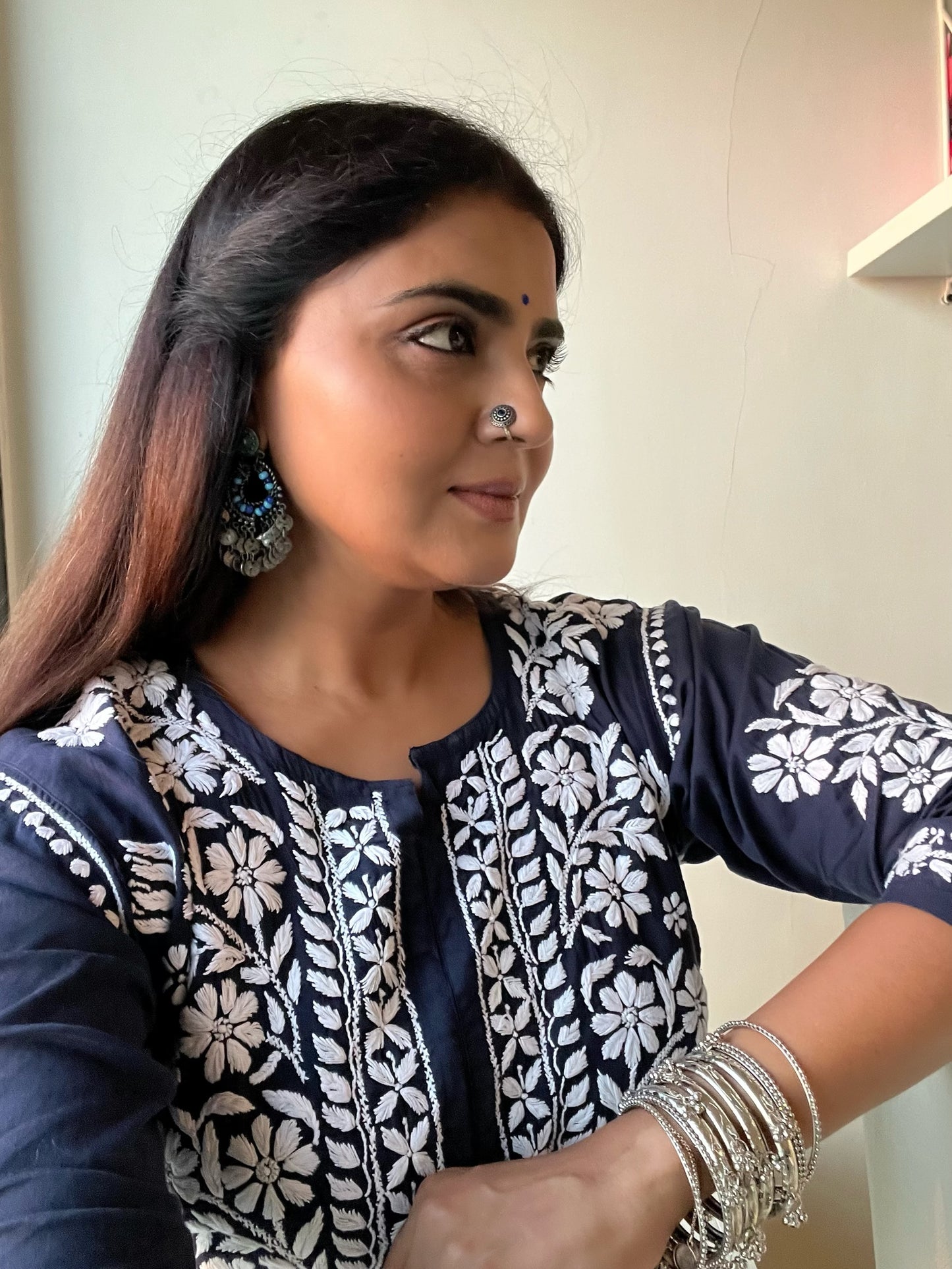 Jyoti Mukherjee in Modal-Cotton Kurtas~Spring Collection