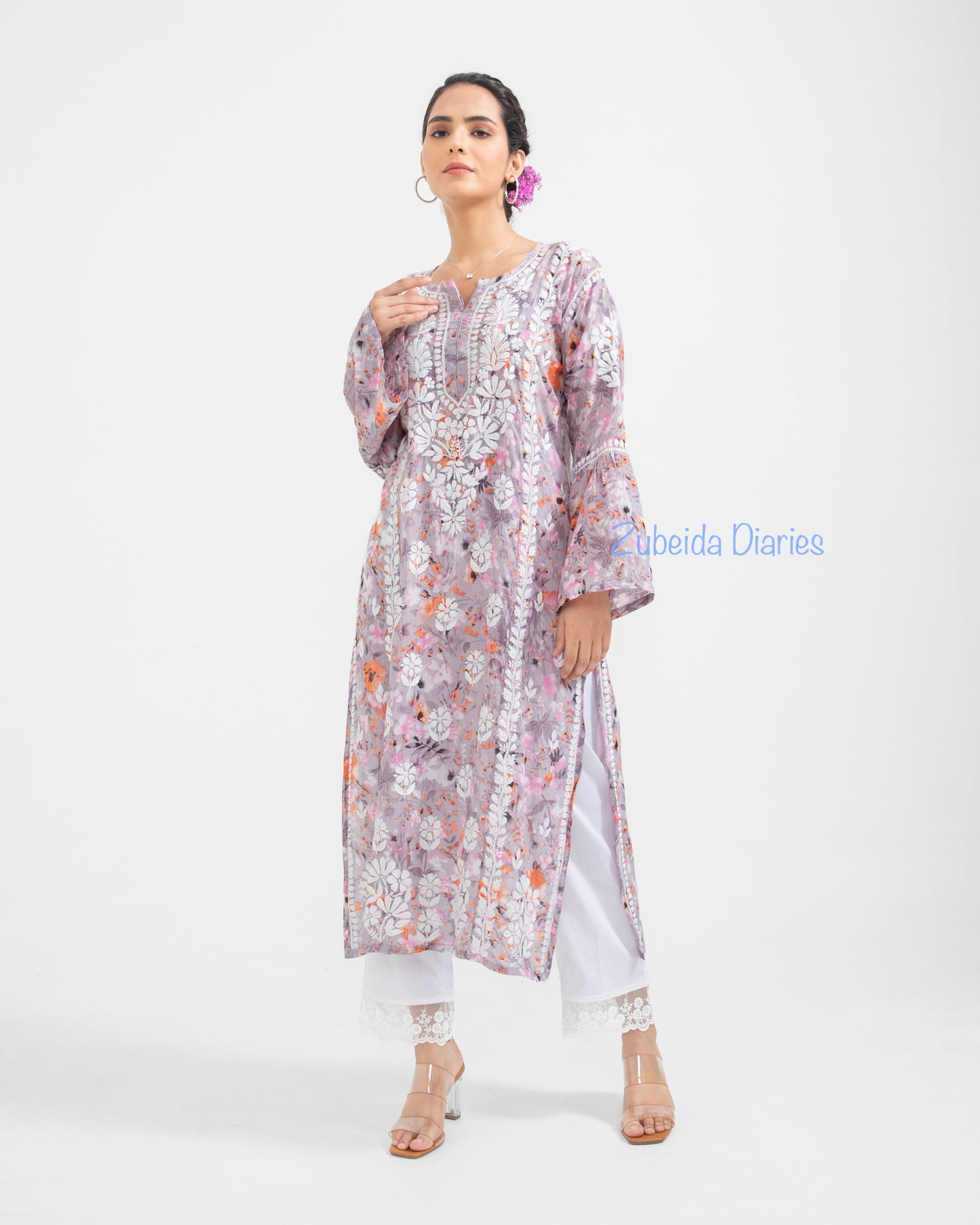 Bell-Sleeves Makhmali Mulmul Kurtas