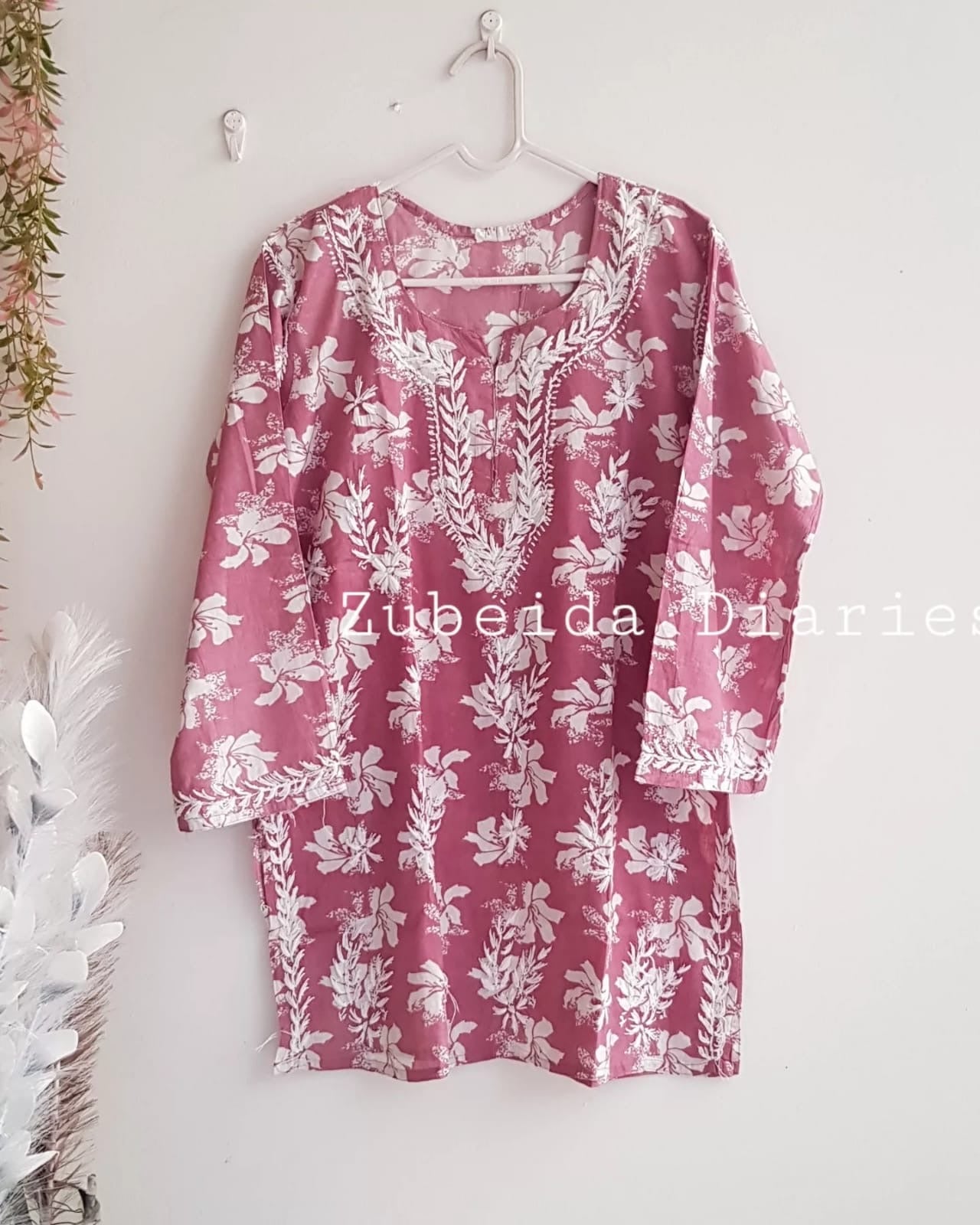 Cotton Short Top ~ Onion Pink