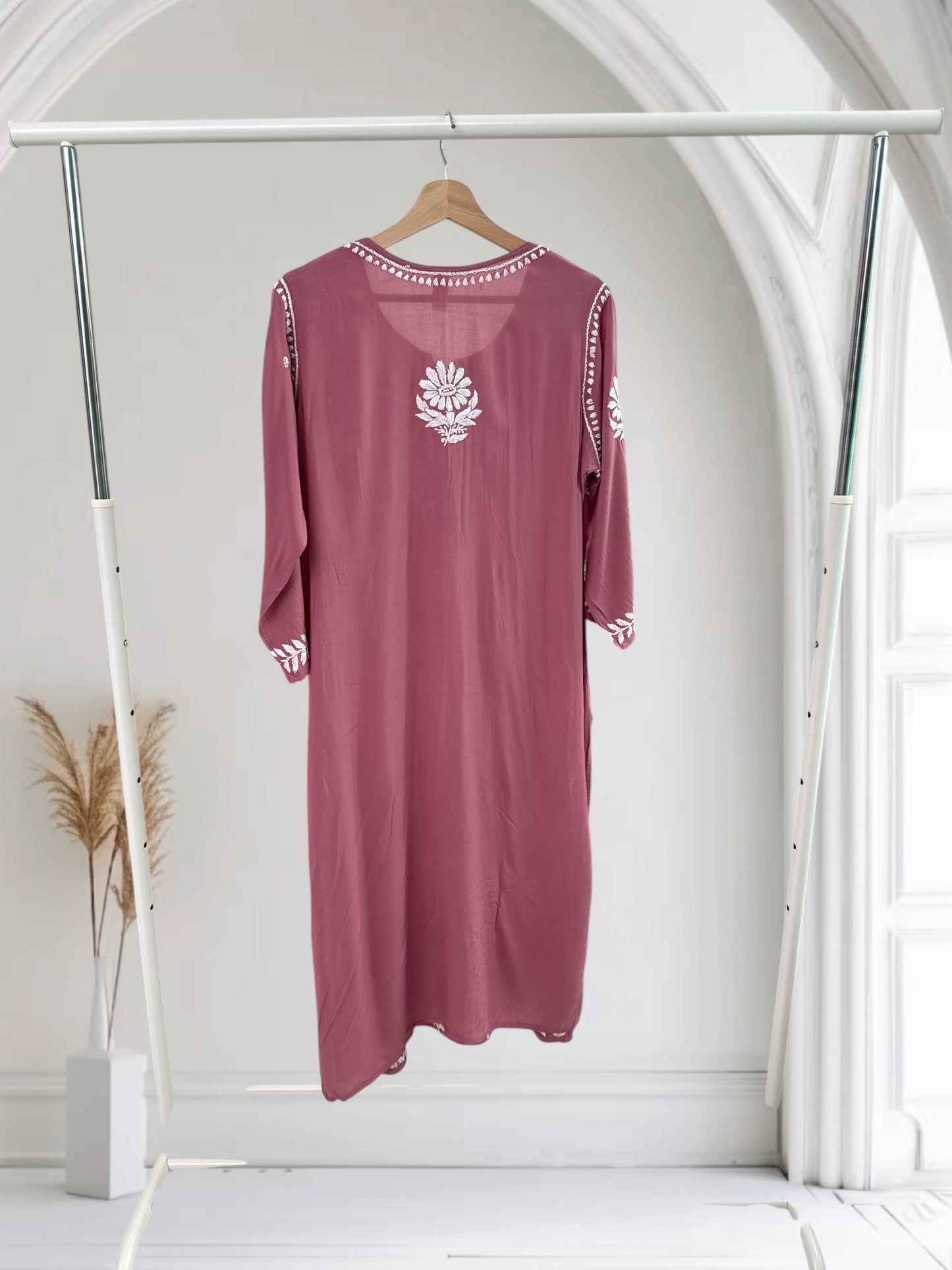Onion pink Modal Kurta