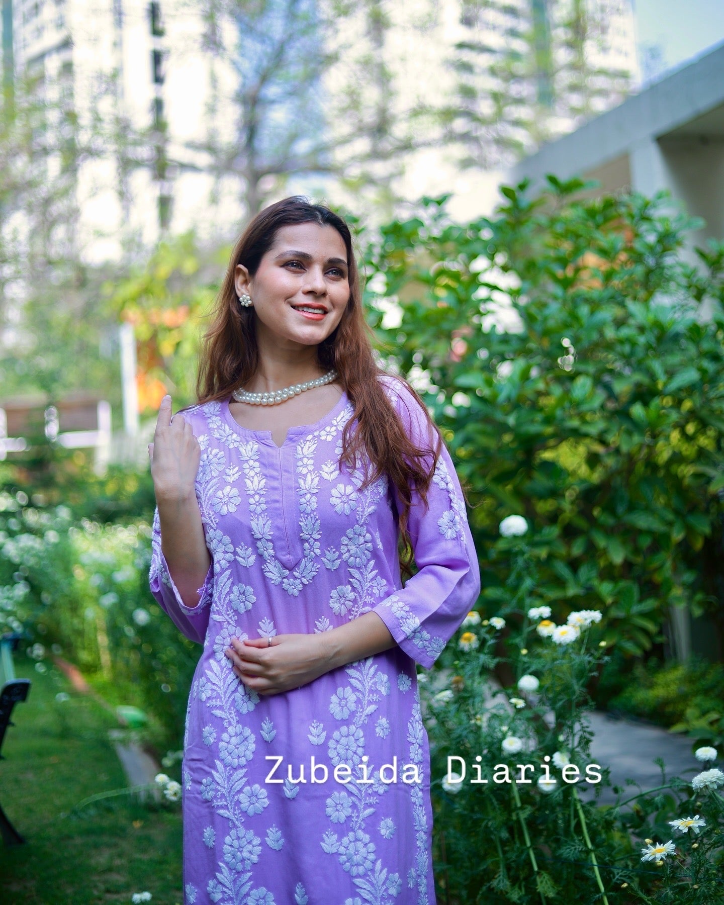 Lavender ~ Rayon Kurta Palazzo Set
