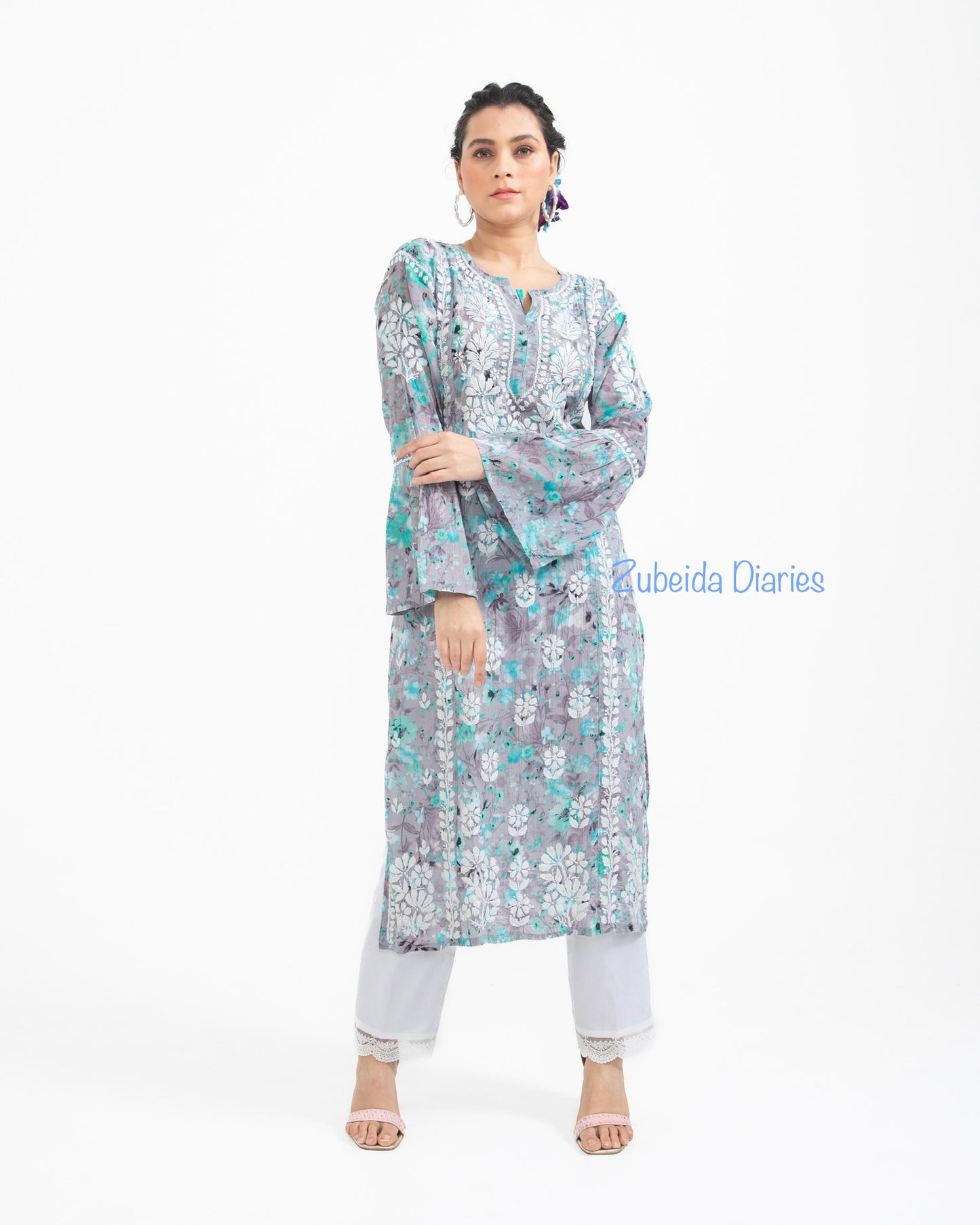 Bell-Sleeves Makhmali Mulmul Kurtas