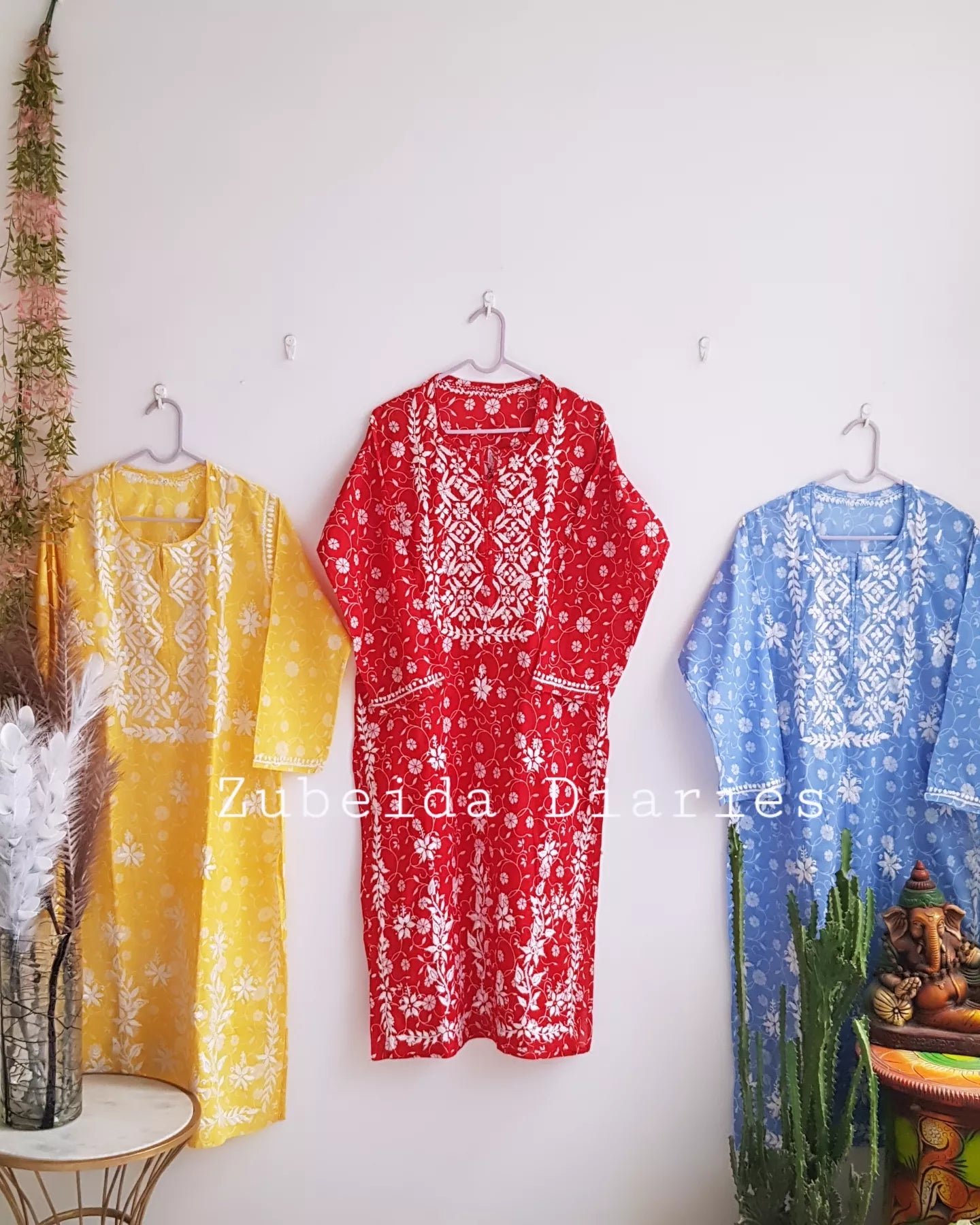 Makhmali Mulmul Kurta in Yellow