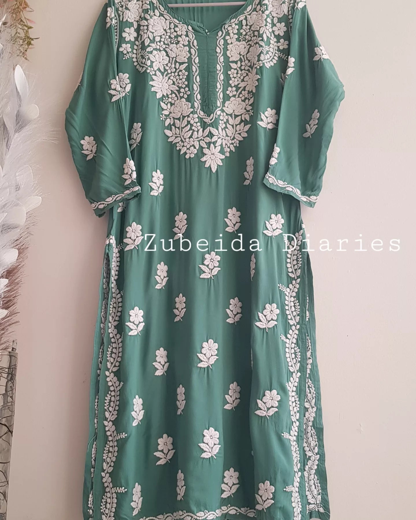 Zaha Modal Kurta - Sage Green