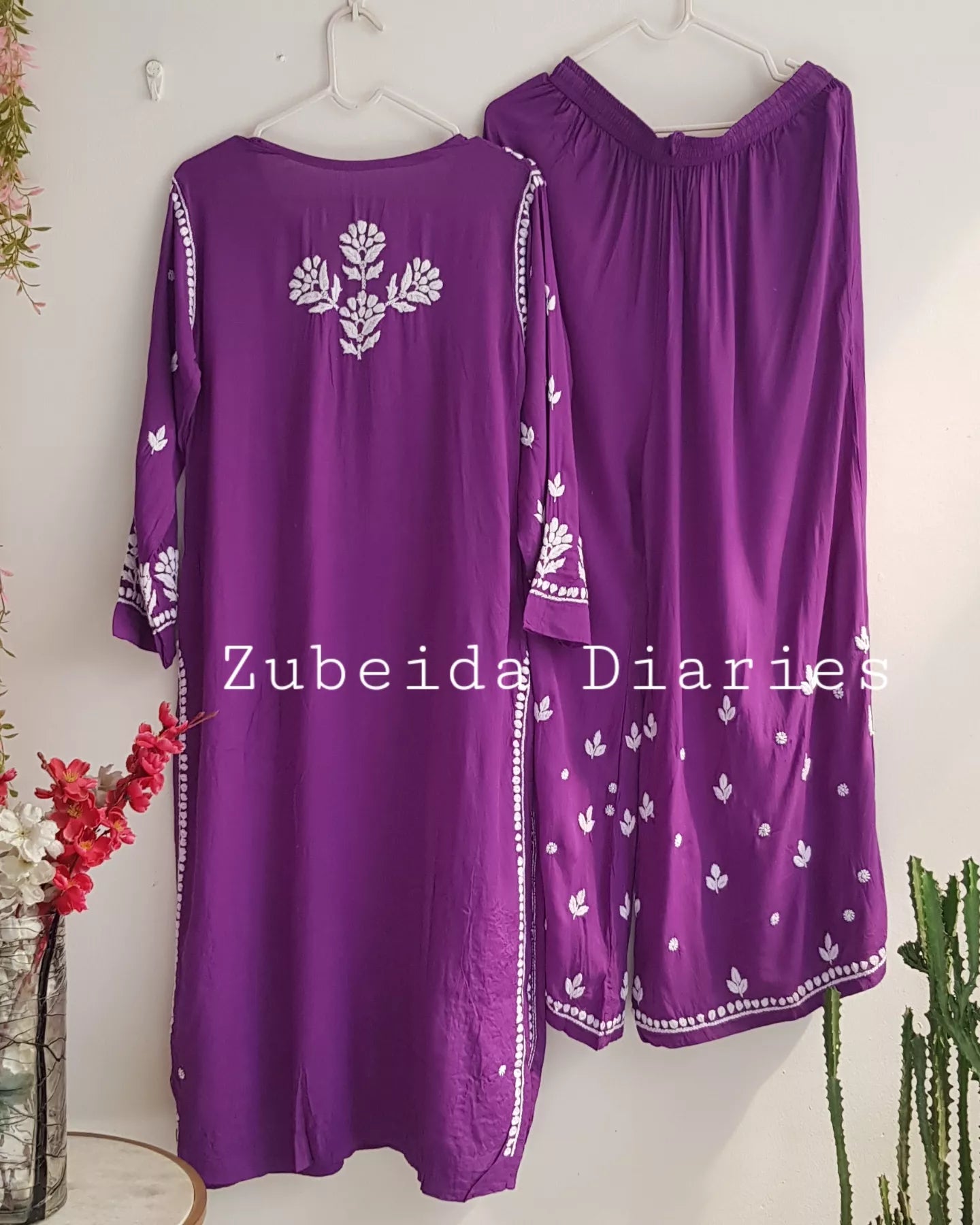 Premium~Zaha Modal Set in Purple