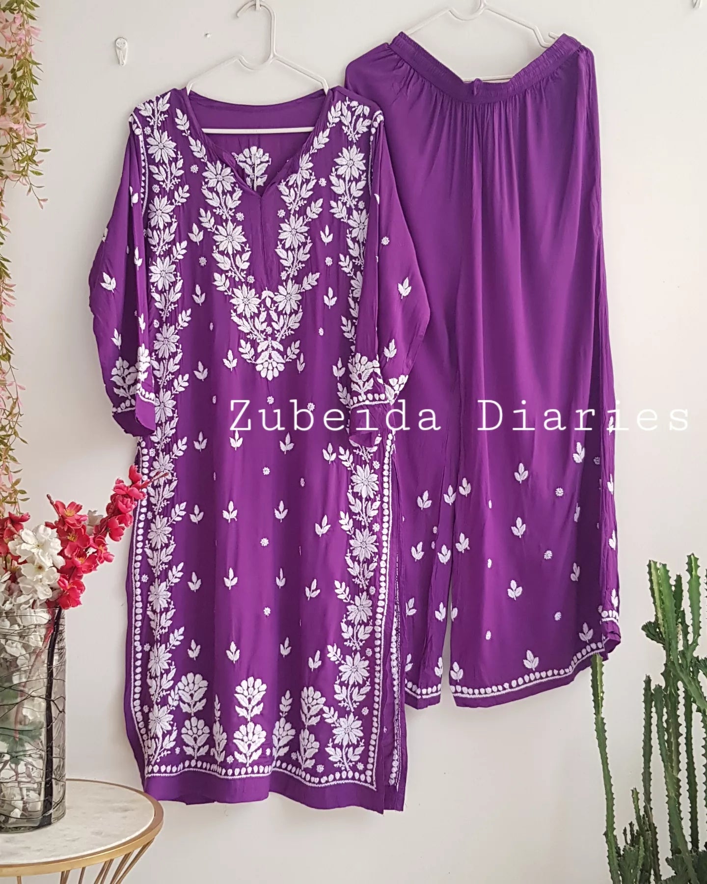 Premium~Zaha Modal Set in Purple