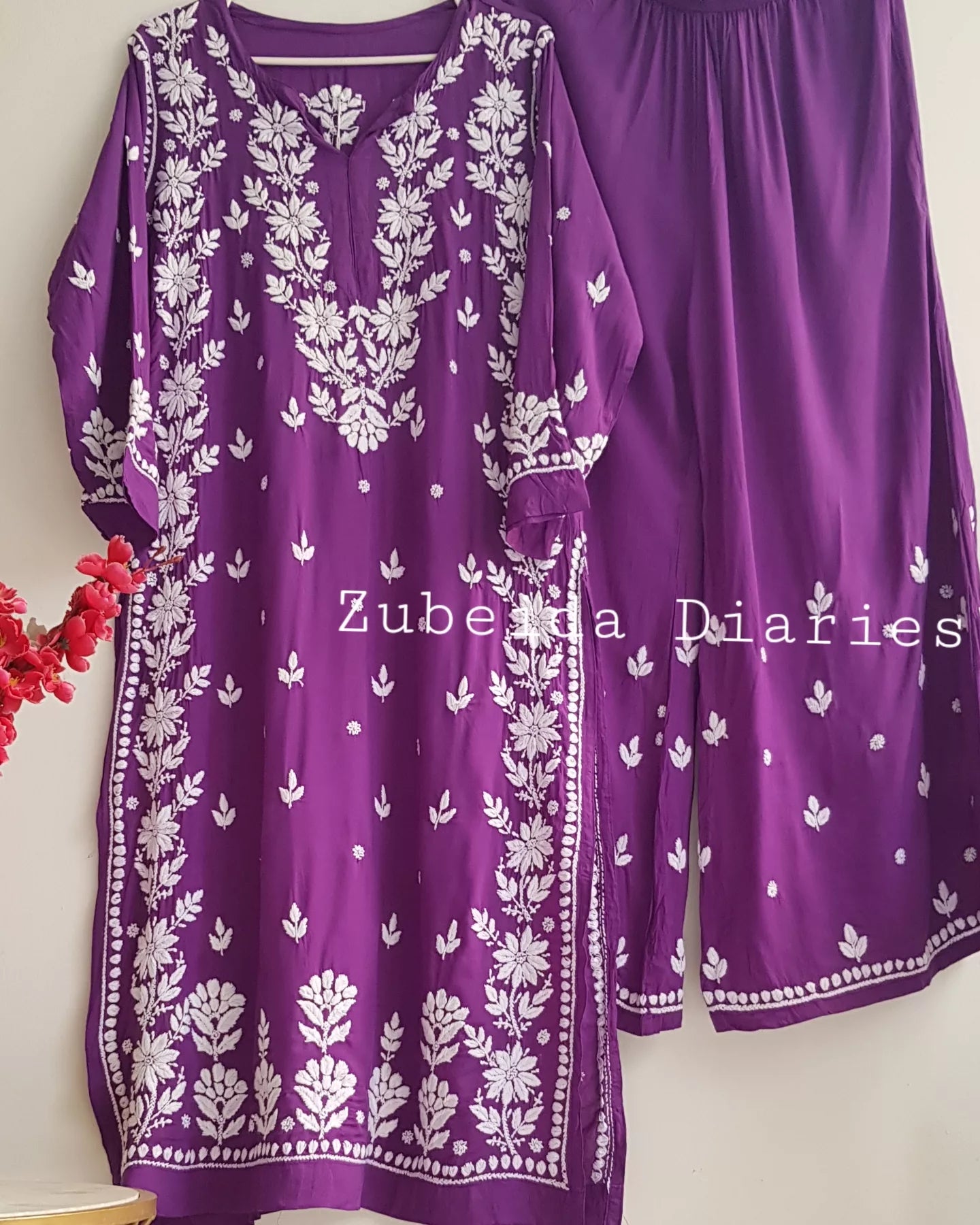 Premium~Zaha Modal Set in Purple
