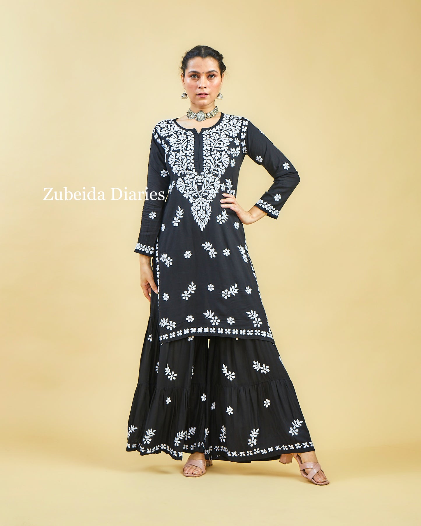 Aafreen Black Modal garara set