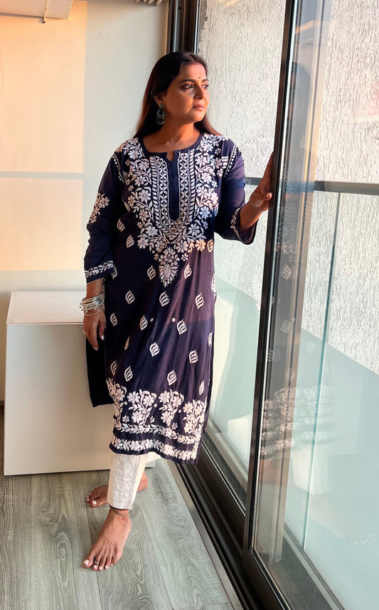 Jyoti Mukherjee in Modal-Cotton Kurtas~Spring Collection