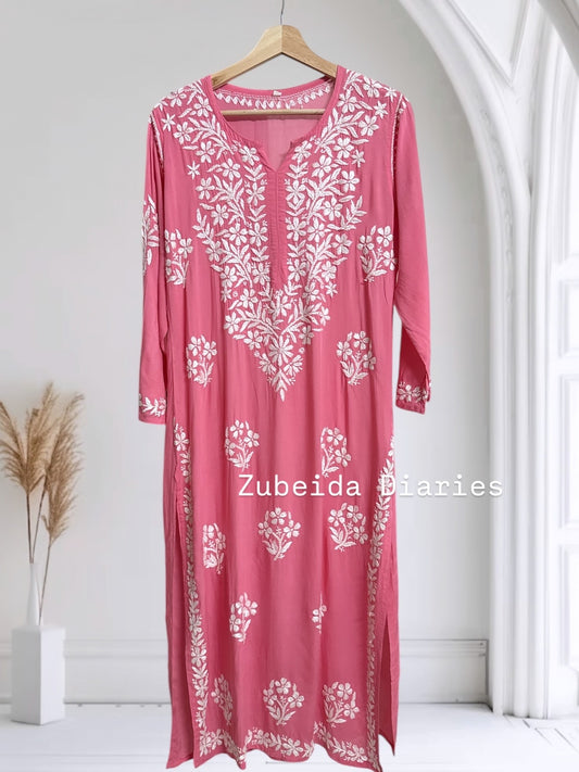 Nazakat Modal Kurta~Carrot