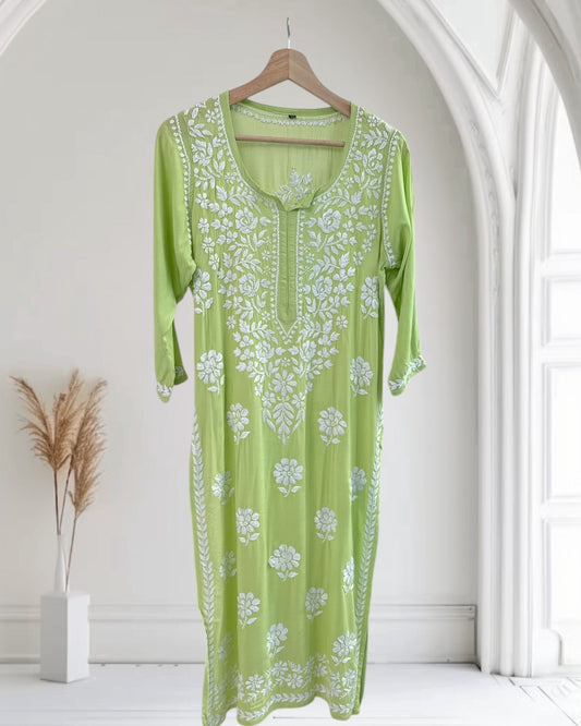 Parrot Green Modal kurta